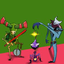 Tres Monstruos Guerreros. Traditional illustration, Character Design, Digital Illustration, Children's Illustration, and Narrative project by Bibi Gómez - 03.06.2022