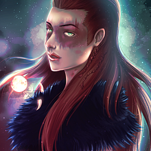 Mi Proyecto del curso: Retratos digitales de fantasía con Photoshop. Traditional illustration, Drawing, Digital Illustration, Portrait Drawing, Digital Drawing, and Digital Painting project by Arq.Gabriel Flores - 03.06.2022