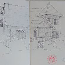 Meu projeto do curso: Sketching arquitetônico para ilustrações urbanas. Design, Traditional illustration, Sketching, Architectural Illustration, and Sketchbook project by Daniele Porto Almeida - 03.07.2022