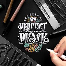 "You Keep Me in Perfect Peace" Lettering. Lettering, H, and Lettering project by Nico Ng - 03.07.2022