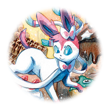 🍰Eevee´s sweet dreams🍮. Un progetto di Illustrazione tradizionale, Pittura ad acquerello e Character design di undiscover - 09.02.2022