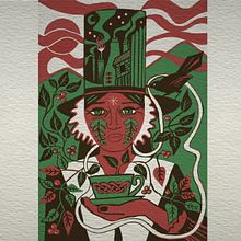 My project for course: Introduction to Illustrated Printmaking with Procreate. Un progetto di Illustrazione tradizionale, Illustrazione digitale, Disegno digitale e Incisione di amandarobertsart - 07.03.2022