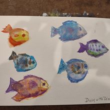 Diving with Discord. Watercolor Painting project by Lori Lambelet - 03.07.2022