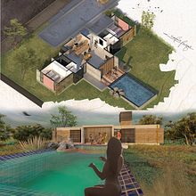 Ilustración digital de proyectos arquitectónicos. Architecture, L, scape Architecture, Digital Illustration, Digital Architecture, and Architectural Illustration project by Nicolas Lagos - 03.08.2022