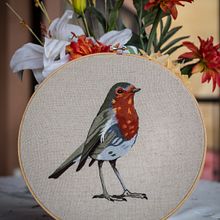 Mi Proyecto del curso: Pintar con hilo: técnicas de ilustración textil. Un progetto di Illustrazione tradizionale, Ricamo e Textile Design di Beatriz González Araya - 31.10.2021