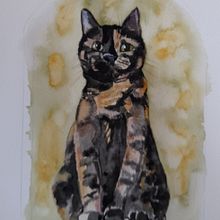 My project for course: Expressive Animal Portraits in Watercolor. Traditional illustration, Watercolor Painting, Realistic Drawing, and Naturalistic Illustration project by Sally Haylock - 03.06.2022