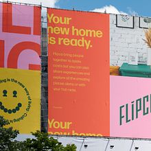 Name, logo, and visual identity for Flipco, a company that was born to transform the housing model. Br, ing & Identit project by Gustavo Garcia - 03.08.2022
