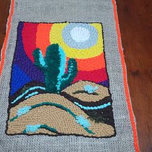 Camino de mesa - Bordado tapetero. Un progetto di Ricamo di Patricia Liliana Torres - 13.11.2020