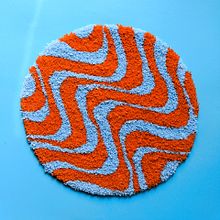 Psychedelic Candy Teppich. Design, Textile Design, Graphic Design, Interior Design, and DIY project by Zeyu Cheng - 03.09.2022