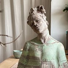 My project for course: Introduction to Clay Figurative Sculpture. Projekt z dziedziny  Sztuki piękne, Rzeźba i Ceramika użytkownika laredocarla - 09.03.2022