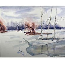 Mi Proyecto del curso: Paisajes en acuarela: técnicas y herramientas experimentales. Un progetto di Belle arti, Pittura e Pittura ad acquerello di isabel.riba - 08.02.2022