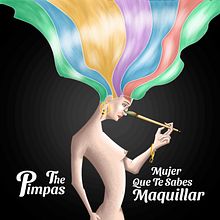Mujer que te sabes maquillar - Portada para demo de Sporify. Projekt z dziedziny Trad, c, jna ilustracja, Ilustracja c i frowa użytkownika Santiago Fonseca - 04.04.2021