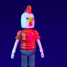Mi Proyecto del curso: Diseño de personajes en Cinema 4D: del boceto a la impresión 3D. Traditional illustration, 3D, 3D Animation, and 3D Character Design project by Jorge Ugas - 03.09.2022
