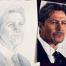 My project for course: Artistic Portrait with Watercolors. Un progetto di Belle arti, Pittura, Pittura ad acquerello e Disegno di ritratti di Heather - 05.03.2022