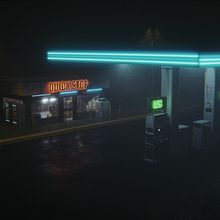 Midnight Somewhere. 3D, and 3D Design project by Alex Moreán - 04.20.2020