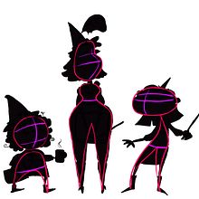 Office witches. Traditional illustration, Character Design, Digital Illustration, Children's Illustration, and Narrative project by Sanne Houwing - 03.10.2022