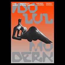 The Modern Idol. Henry Moore in the Eastern Bloc. Graphic Design, T, pograph, Poster Design, Br, ing & Identit project by Andrei Turenici - 03.10.2022