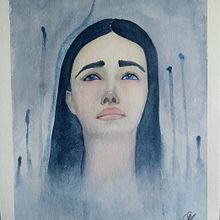 Mi Proyecto del curso:  Retratos expresivos en acuarela. Projekt z dziedziny Trad, c, jna ilustracja,  Sztuki piękne,  Malarstwo, Malowanie akwarelą i Portret użytkownika samantha marilu romero pacheco - 15.08.2021