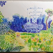 My project for course: Sketchbook Landscapes: A Colorful Approach. Un progetto di Bozzetti, Creatività, Disegno a matita, Disegno e Sketchbook di tommy_quinn - 06.03.2022