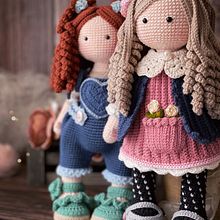 Eva y Rebeca. Un proyecto de Amigurumi, Tejido, Crochet, Diseño, Diseño de personajes y Diseño de juguetes de Tutitas - 11.03.2022
