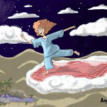 Ella vuela libre. Een project van Traditionele illustratie van Javier Ruiz Anglada - 01.01.2022