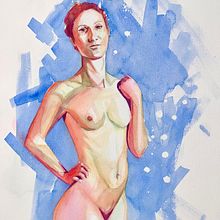 Mein Kursprojekt: Menschliche Figur mit Aquarell . % Lilou King tarafından hazırlanan Geleneksel illüstras, on, Güzel sanatlar, Tablo, Sulubo, a Resim, Gerçekçi Çizim, Ve Şekil Çizimi projesi - 03.11.2022
