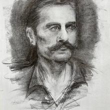 My project for course: Realistic Portraits Using Charcoal. Traditional illustration, Fine Arts, Drawing, Portrait Drawing, and Realistic Drawing project by derek9 - 03.11.2022