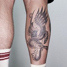 A-MEXICAN EAGLE. Tattoo Design, Traditional illustration, and Design project by Alan Shepard - 03.08.2022