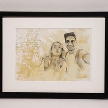 Retratos a lápiz, pareja joven.. Un progetto di Disegno a matita, Disegno realistico e Disegno di ritratti di Enrique de las Cuevas - 12.03.2022