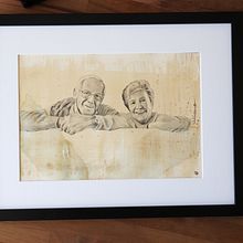 Retratos a lápiz. pareja mayor.. Un progetto di Disegno di ritratti, Disegno a matita e Disegno realistico di Enrique de las Cuevas - 12.03.2022
