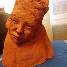 My project for course: Introduction to Clay Figurative Sculpture. Fine Arts, and Sculpture project by CsNagy Helga - 03.12.2022