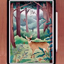 Final Project: Digital Illustration: Create a Colorful Nature Scene. Traditional illustration, Digital Illustration, and Naturalistic Illustration project by Sonya Mullins - 03.12.2022