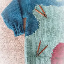 Mi Proyecto del curso: Diseño y tejido de prendas con la técnica de intarsia. Fashion Design, Fiber Arts, DIY, Knitting, and Textile Design project by Cecilia Farfán - 03.07.2022