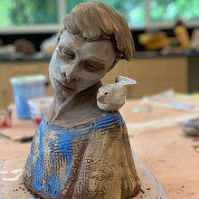 My project for course: Introduction to Clay Figurative Sculpture. Projekt z dziedziny  Sztuki piękne i Rzeźba użytkownika Veronica Villasenor - 13.03.2022