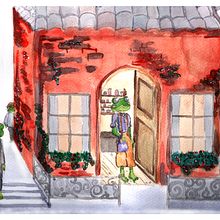 Mi Proyecto del curso: Ilustración en acuarela con influencia japonesa. Projekt z dziedziny Trad, c, jna ilustracja,  R, sunek i Malowanie akwarelą użytkownika jael_vergara06 - 13.03.2022