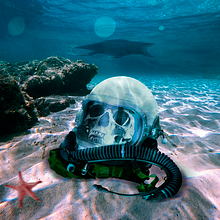 Meu projeto: Alguém que não devia ir ao mar. Photograph, Photograph, Post-production, Photo Retouching, and Photomontage project by Gabriel Farias - 03.14.2022