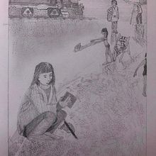 Mon projet du cours : Techniques d’illustration artistique au graphite. Projekt z dziedziny Trad, c, jna ilustracja,  Sztuki piękne, R, sunek ołówkiem,  R, sunek,  R, sunek art, st, czn, Ilustracja w i dawnicza użytkownika fabiennebegonia - 14.03.2022