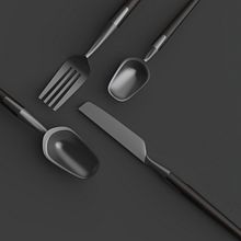 Set de cubertería. Design, 3D, Accessor, Design, Industrial Design, Product Design, 3D Modeling, 3D Design, and Digital Product Design project by antiabello - 03.14.2022