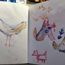 My project for course: Illustration Techniques to Unlock your Creativity. Design, Traditional illustration, Fine Arts, Painting, Creativit, Creating with Kids, and Sketchbook project by mrsv_k_wolf - 03.14.2022