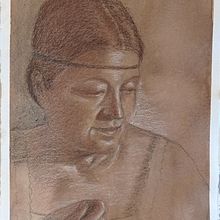 Mi Proyecto del curso: Dibujo de retrato clásico: el método del Renacimiento. Fine Arts, Portrait Drawing, Artistic Drawing, Drawing, Sketching, and Realistic Drawing project by Marita Nadal Lizabe - 03.14.2022