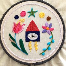 My project for course: Contemporary Embroidery With Traditional Mexican Needlework. Un progetto di Artigianato, Ricamo, Fiber Art e Textile Design di Valeria Ramirez - 14.05.2022