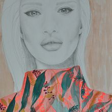 All is [not] well. My project for course: Portrait with Pencil, Color Techniques and Photoshop. Traditional illustration, Fine Arts, Pencil Drawing, Drawing, Digital Illustration, and Portrait Drawing project by Gintare - 03.09.2022