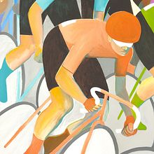 bIZI /// La belleza de montar en bicicleta. Un proyecto de Pintura y Bellas Artes de KIKE IBÁÑEZ - 14.03.2022