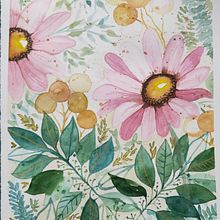 My project for course: Artistic Floral Watercolor: Connect with Nature. Projekt z dziedziny Trad, c, jna ilustracja,  Malarstwo, Malowanie akwarelą, R i sunek botaniczn użytkownika Kay Shanley - 15.03.2022