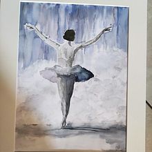 ballerina. Watercolor Painting project by mrov5903 - 01.31.2022