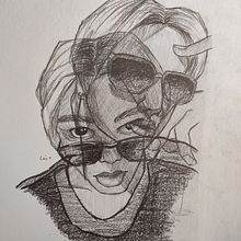 Trouble Vision Ein Projekt aus dem Bereich Bildende Künste, Zeichnung, Porträtzeichnung und Realistische Zeichnung von Léa D'ALEXIS - 15.03.2022