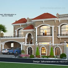 Beautiful Spanish Bungalow Design in Top city 1 and Capital Smart City Islamabad. Un projet de Photographie, Architecture, Création de costumes, 3D , et Architecture d'intérieur de Faisal Hassan Architect for Design - 10.03.2019