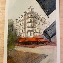 Process and final work Ein Projekt aus dem Bereich Skizzenentwurf, Zeichnung, Aquarellmalerei, Architektonische Illustration, Sketchbook und Illustration mit Tinte von Reyes Cerdà Gaos - 15.03.2022