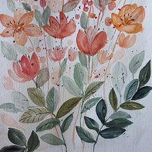 My project for course: Artistic Floral Watercolor: Connect with Nature. Painting, Watercolor Painting, Botanical Illustration, and Traditional illustration project by Claire Brownlie - 03.15.2022