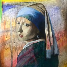 Oil Painting - modern version of Girl with a Pearl Earring. Painting, Fine Arts, and Oil Painting project by Lily ONeil - 03.16.2022
